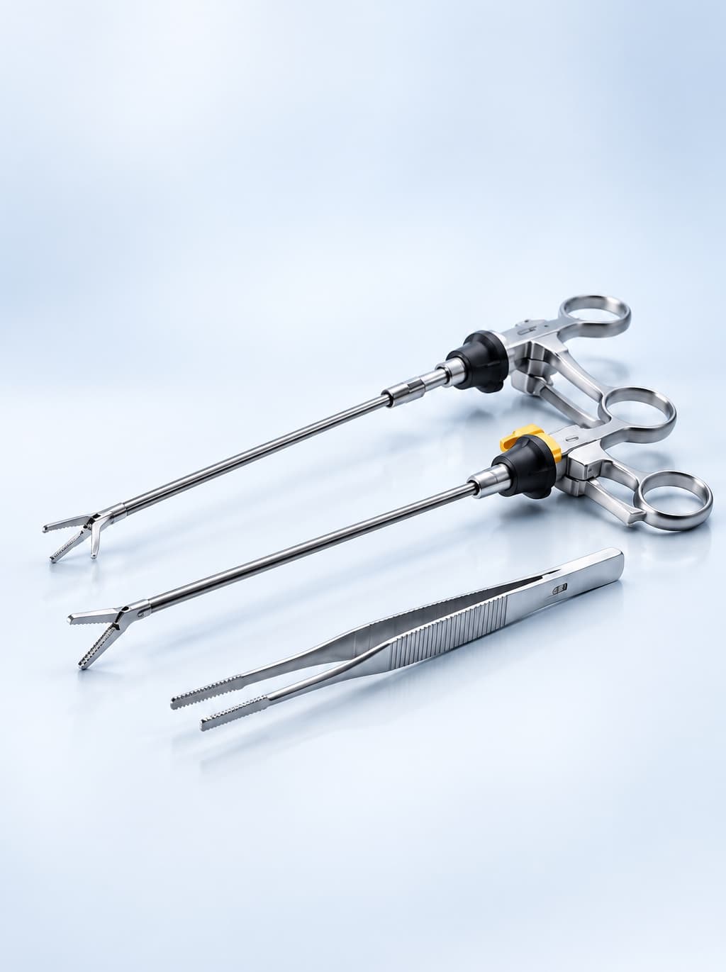 Stainless steel surgical forceps and scissors